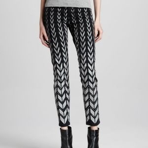 Current/Elliott Chevron Skinny Rhinestone Jean